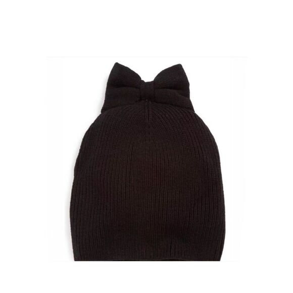 Kate Spade Bow Top Beanie Hat - Picture 1 of 6